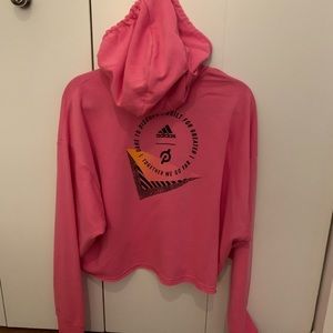 Adidas x Peloton crop hoodie